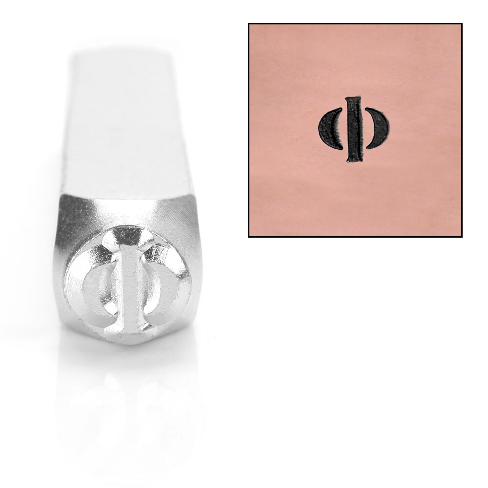 Metal Stamping Tools ImpressArt Phi Greek Letter Stamp, 6mm
